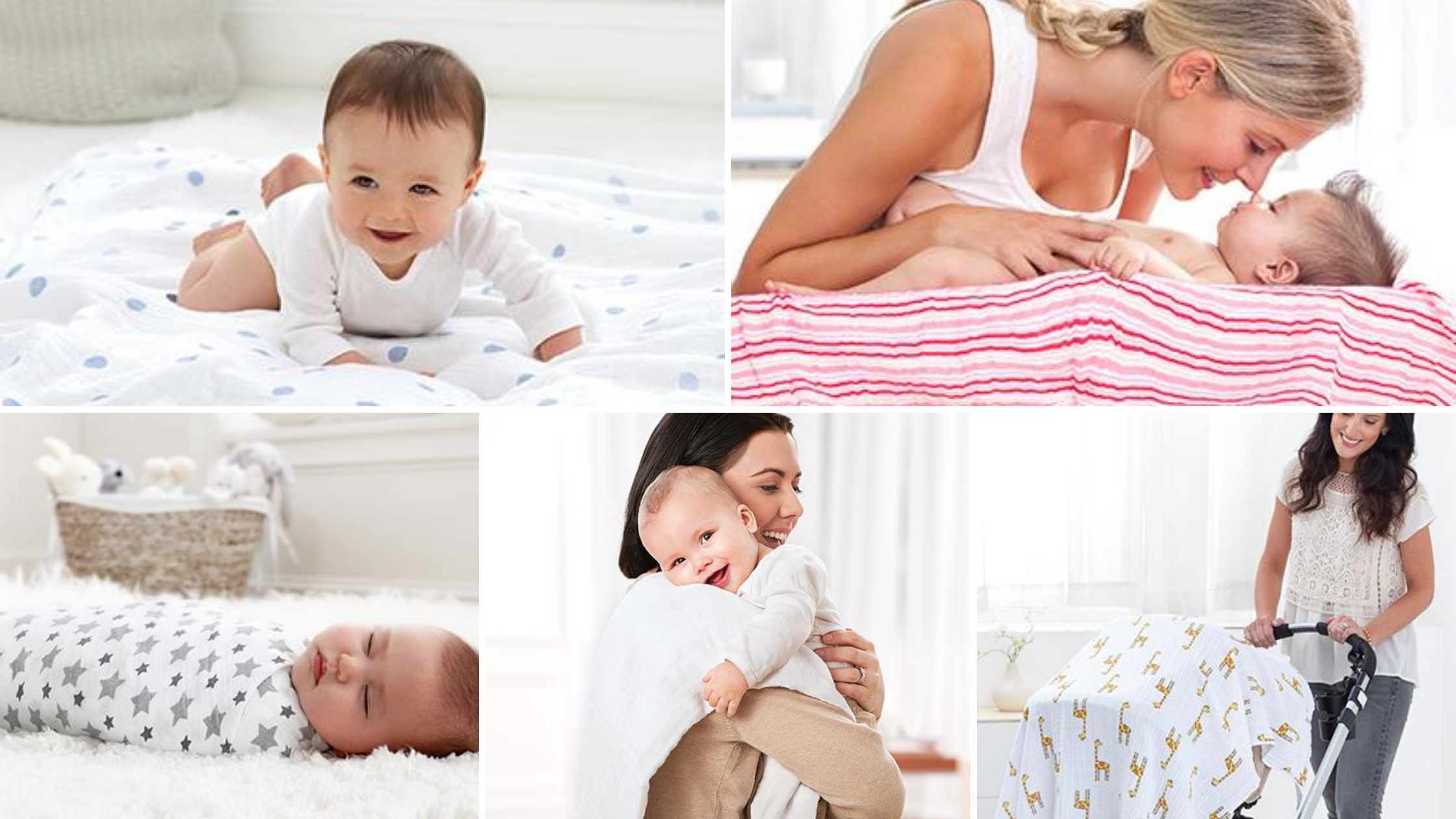 Con un bebé en casa no deben faltar muselinas: estos son algunos