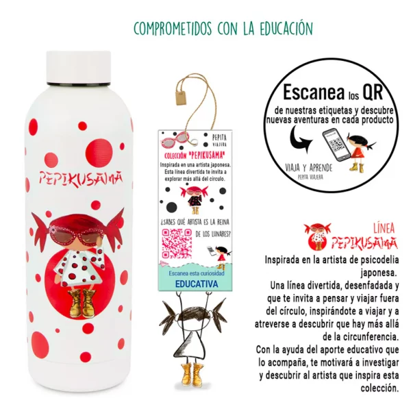 Botella térmica Pepikusama Pepita Viajera