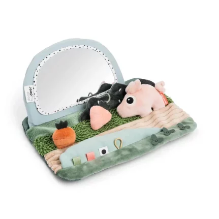 Espejo sensorial Tummy Time tiny farm