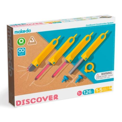 makedo discover kit herramientas construye con cartón