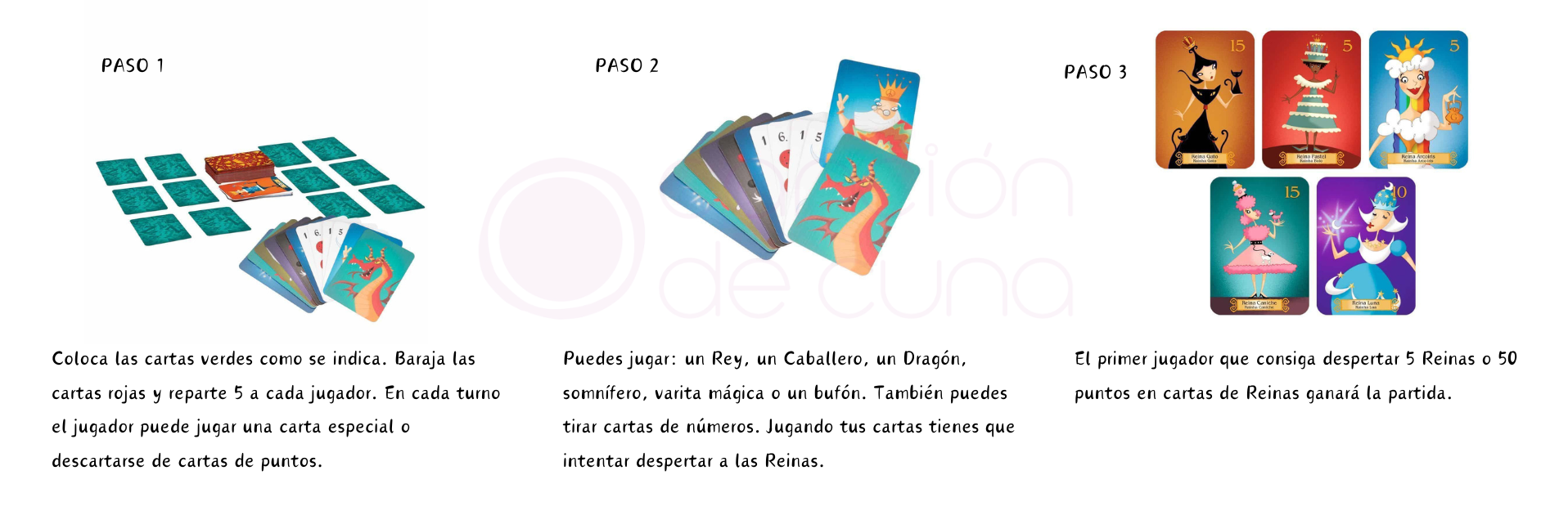 reinas durmientes juego de cartas ludilo