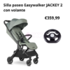 silla de paseo jackey 2 easywalker con volante