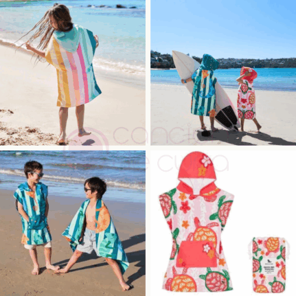 poncho infantil de baño btbox