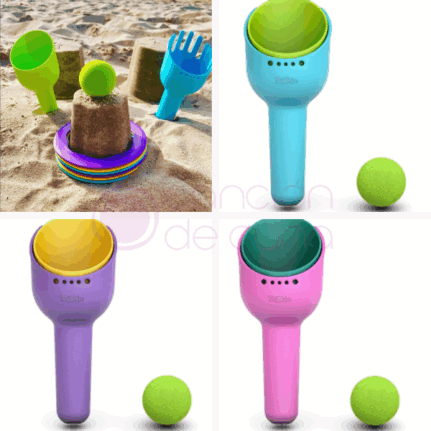 set pala, rastrillo y pelota para niños bibio