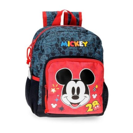 Mochila Mickey Caritas 28 cm con estampado de caras sonrientes