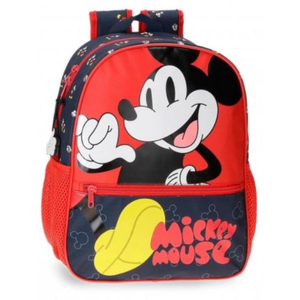 Mochila Mickey Fashion en microfibra con manita de goma