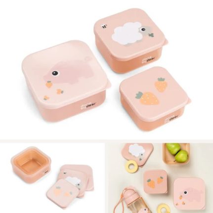 Set de 3 cajas snack infantiles Deer Friends