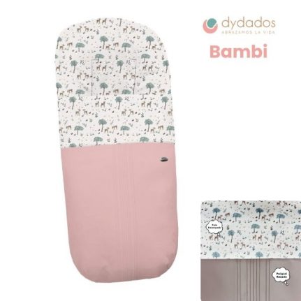 Saco universal recto para silla de paseo con tapa de polipiel