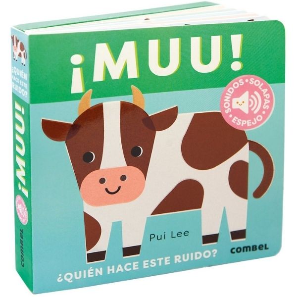 ¿Quién hace este ruido...? Muu Libro interactivo con sonidos y solapas para peques
