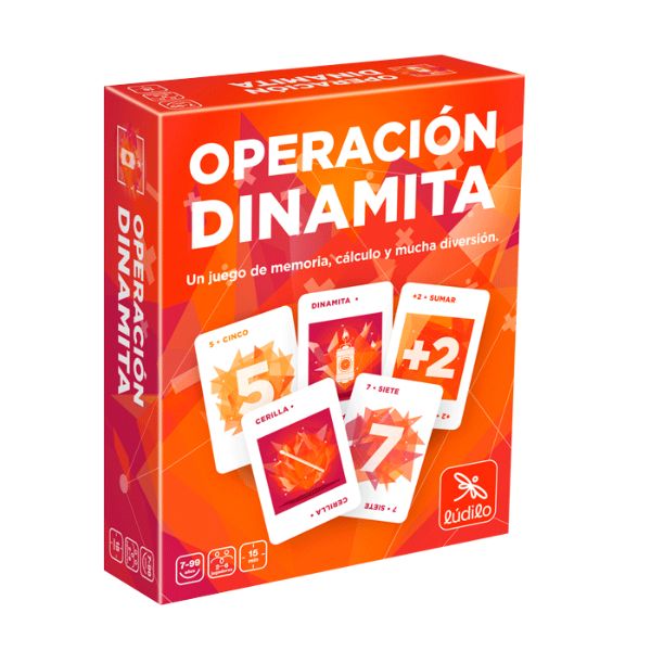 Juego de cartas familiar Operación Dinamita