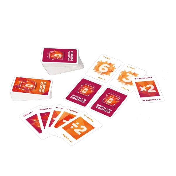 Juego de cartas familiar Operación Dinamita